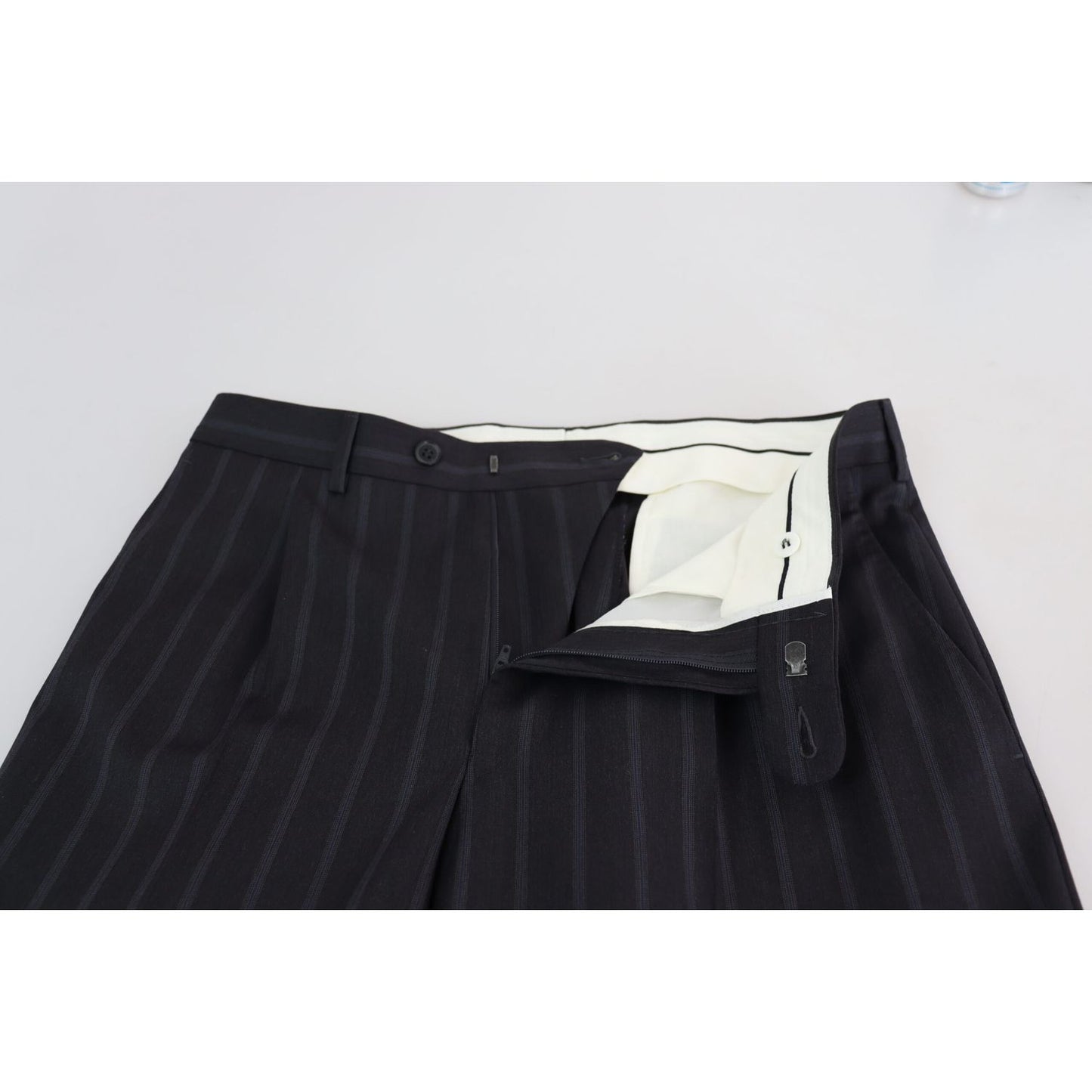 Dolce & Gabbana Gray Wool Blend Formal Trousers Pants Dolce & Gabbana