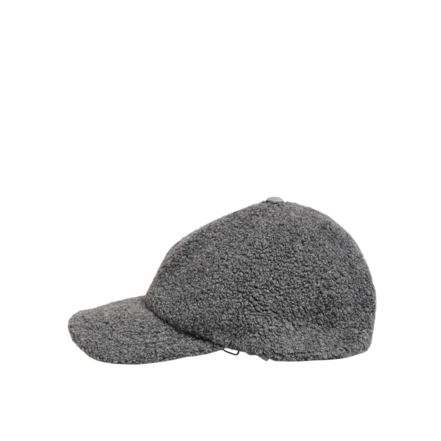 Dolce & Gabbana Gray Wool Fleece Rapper Men Baseball Capello Hat Dolce & Gabbana