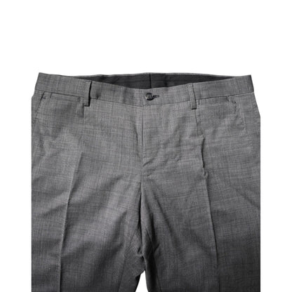 Dolce & Gabbana Gray Wool Single Breasted 2 Piece Suit Dolce & Gabbana