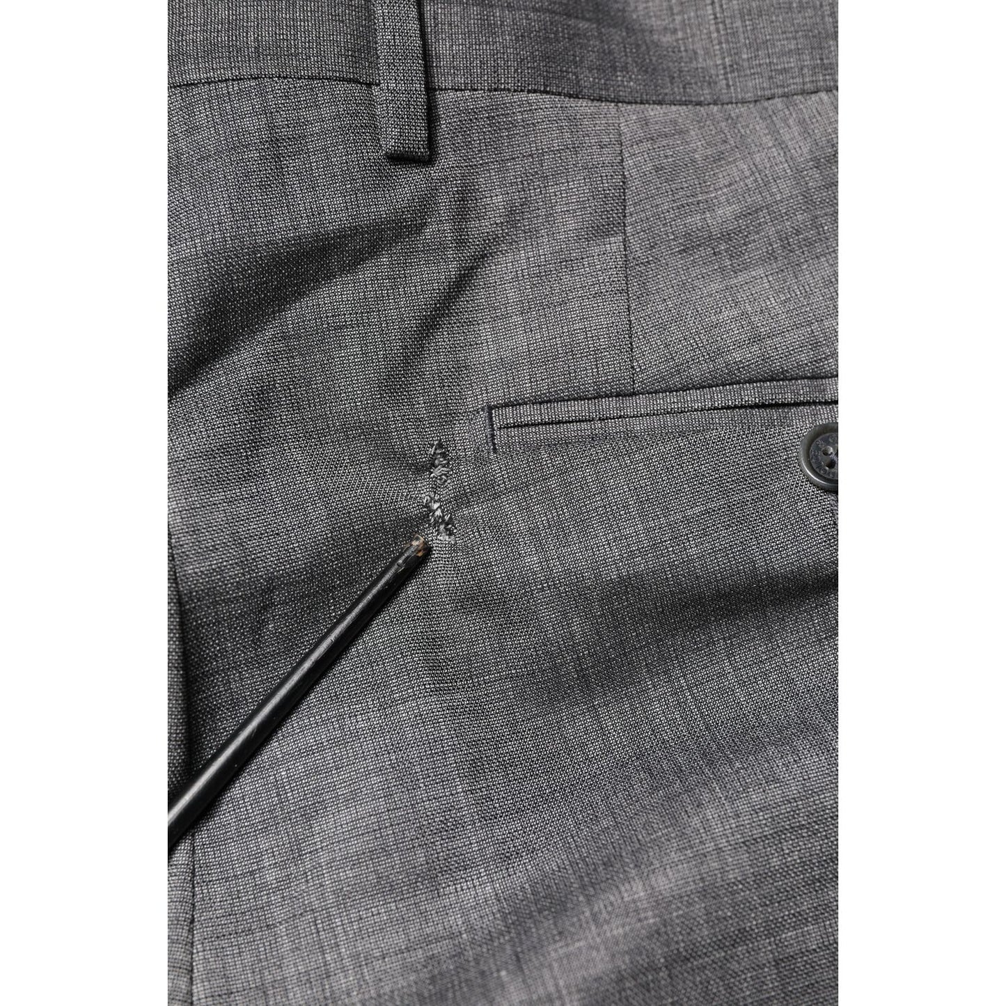 Dolce & Gabbana Gray Wool Single Breasted 2 Piece Suit Dolce & Gabbana