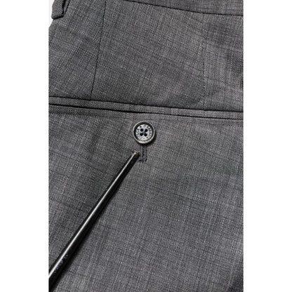 Dolce & Gabbana Gray Wool Single Breasted 2 Piece Suit Dolce & Gabbana