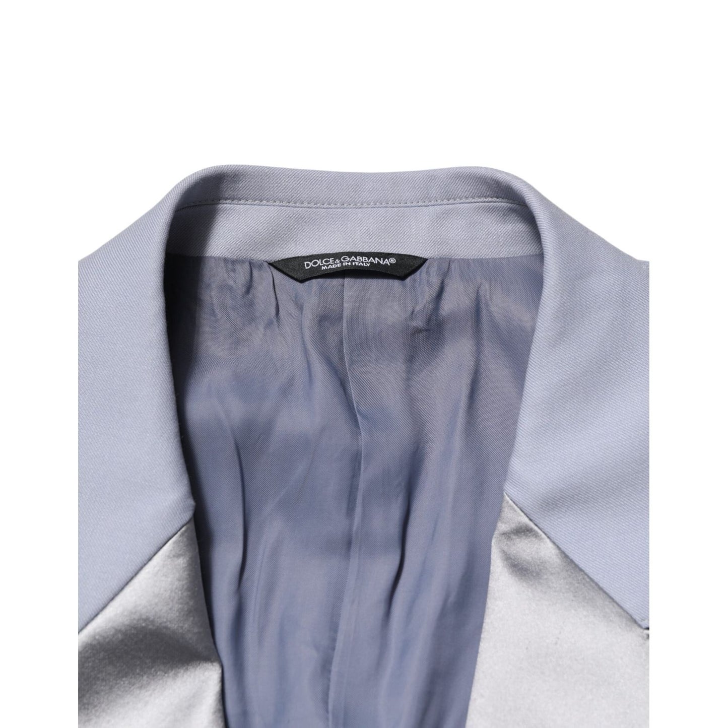 Dolce & Gabbana Gray Wool Single Breasted Men Suit Blazer Dolce & Gabbana