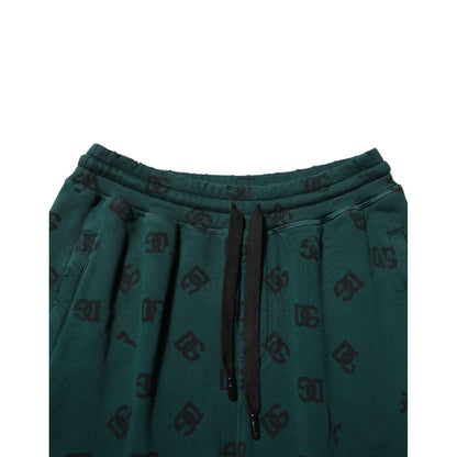 Dolce & Gabbana Green Logo Print Jogger Men Sweatpants Pants Dolce & Gabbana