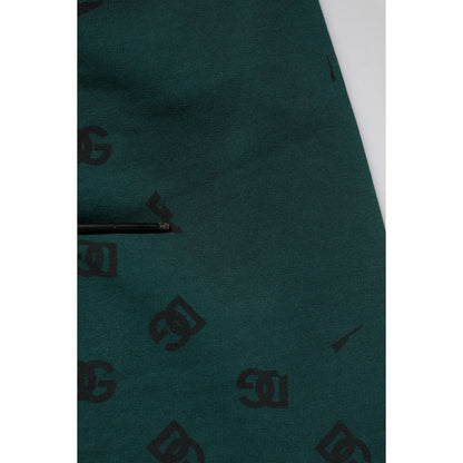 Dolce & Gabbana Green Logo Print Jogger Men Sweatpants Pants Dolce & Gabbana
