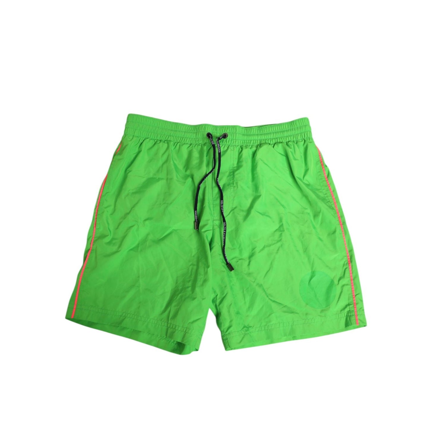 Dolce & Gabbana Green Nylon Drawstring Men Shorts Swimwear Dolce & Gabbana