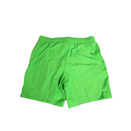 Dolce & Gabbana Green Nylon Drawstring Men Shorts Swimwear Dolce & Gabbana