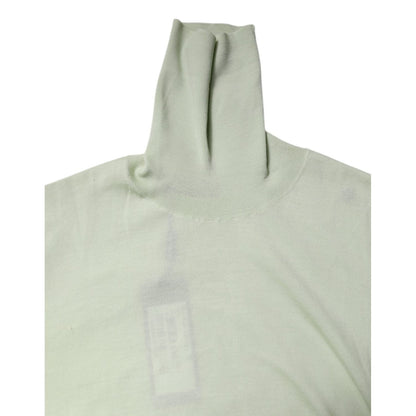 Dolce & Gabbana Light Green Wool Turtleneck Pullover Sweater Dolce & Gabbana