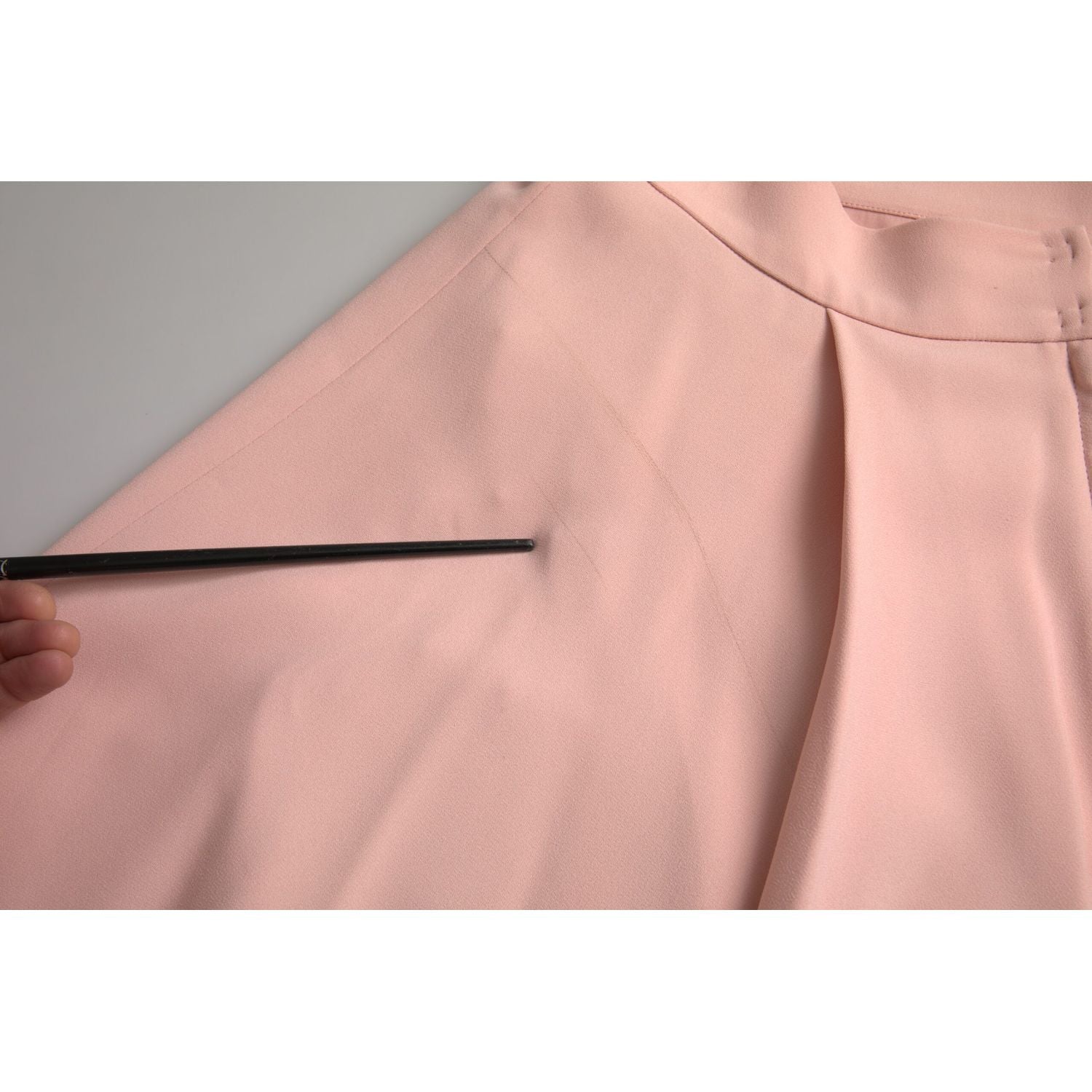 Dolce & Gabbana Light Powder Rose Viscose Pleated Skirt