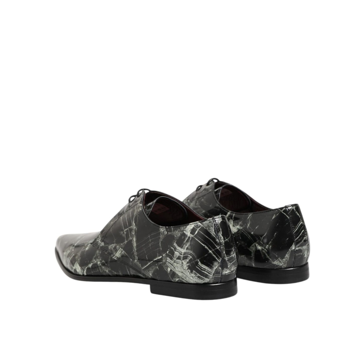 Dolce & Gabbana Marbled Pattern Dress Lace Up Derby Shoes Dolce & Gabbana