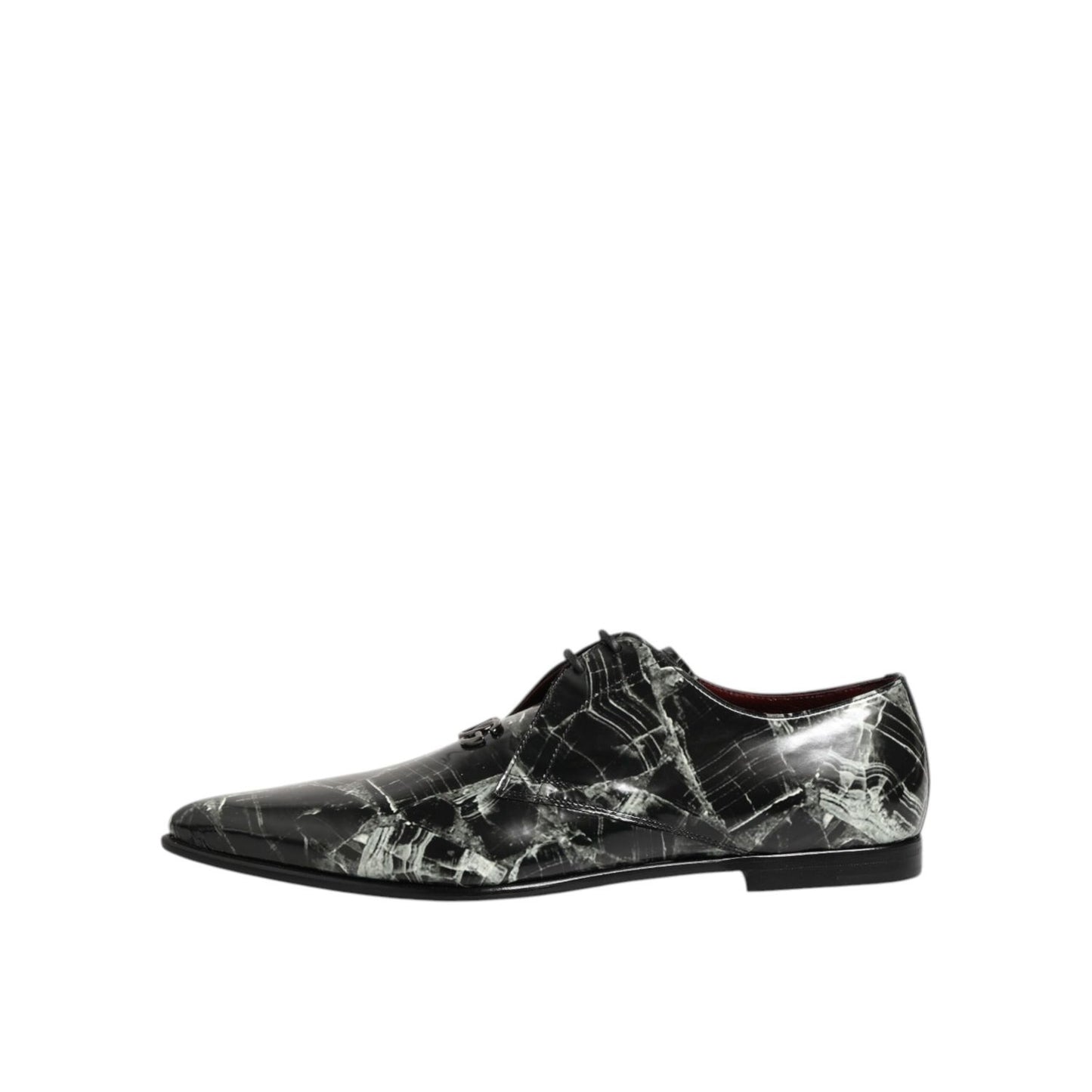 Dolce & Gabbana Marbled Pattern Dress Lace Up Derby Shoes Dolce & Gabbana