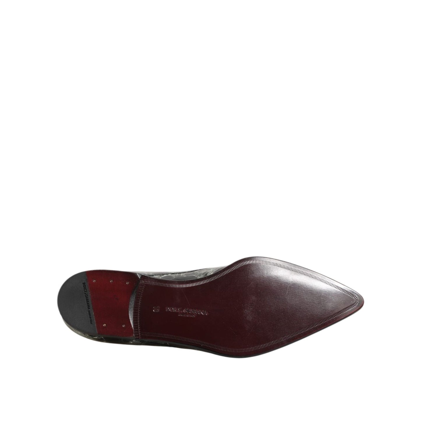 Dolce & Gabbana Marbled Pattern Dress Lace Up Derby Shoes Dolce & Gabbana