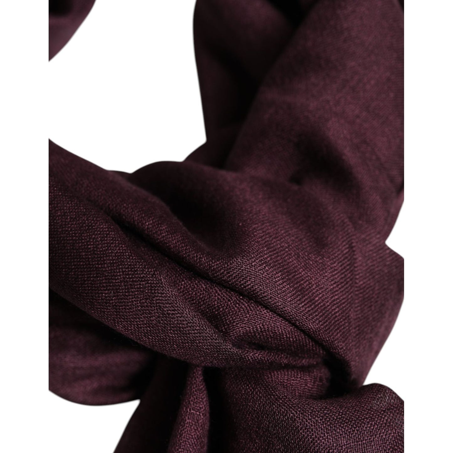 Dolce & Gabbana Maroon Cashmere Neck Warmer Wrap Shawl Scarf Dolce & Gabbana
