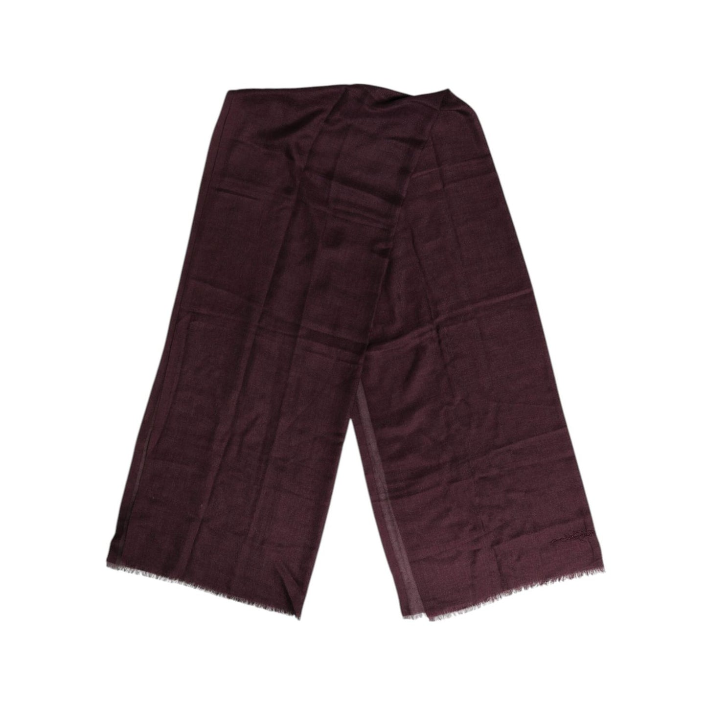 Dolce & Gabbana Maroon Cashmere Neck Warmer Wrap Shawl Scarf Dolce & Gabbana