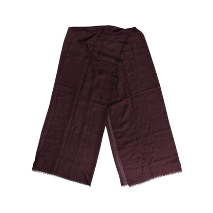 Dolce & Gabbana Maroon Cashmere Neck Warmer Wrap Shawl Scarf Dolce & Gabbana