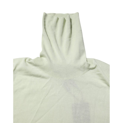 Dolce & Gabbana Mint Green Wool Turtleneck Pullover Sweater Dolce & Gabbana