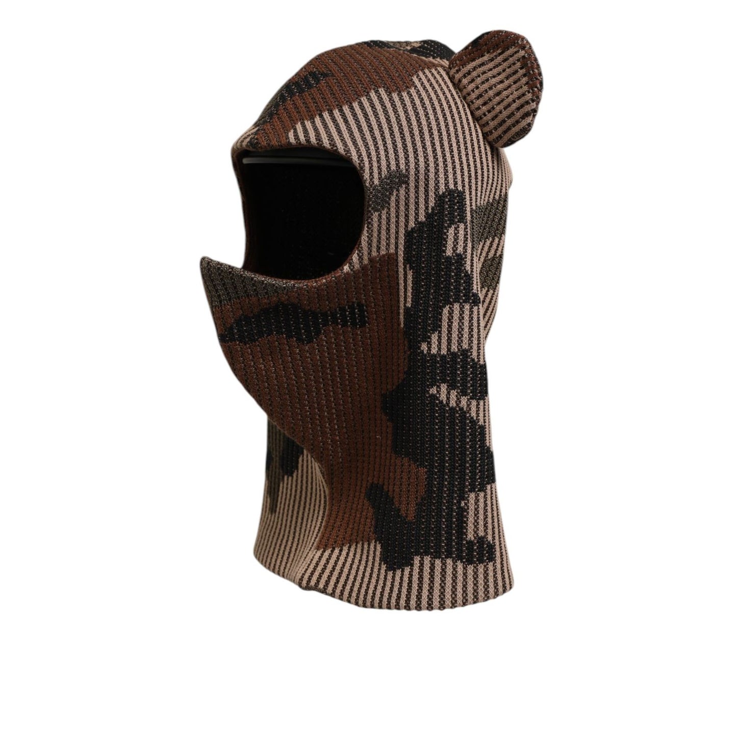 Dolce & Gabbana Multicolor Camouflage Balaclava Mask Men Cap One Size Hat Dolce & Gabbana