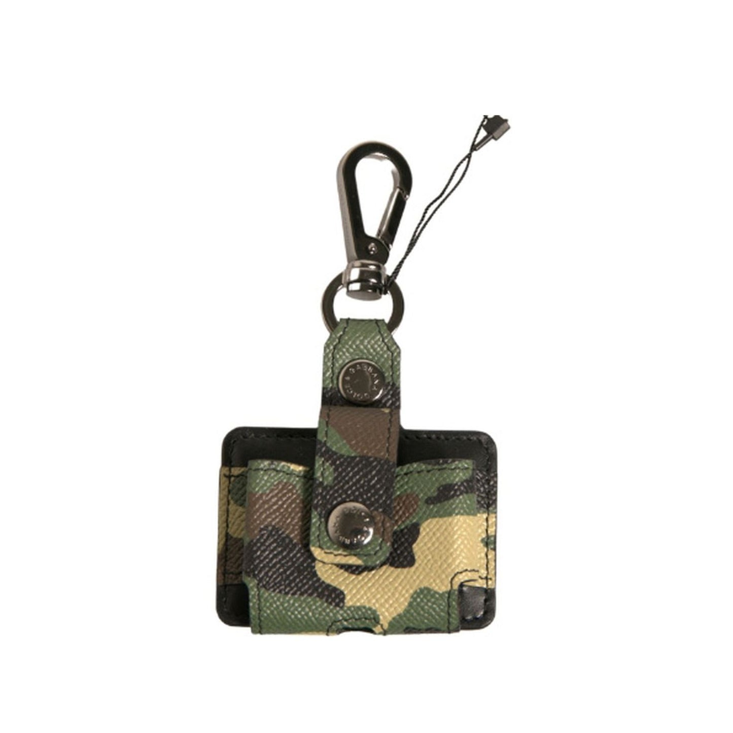 Dolce & Gabbana Multicolor Camouflage Leather Metal Airpods Case Dolce & Gabbana