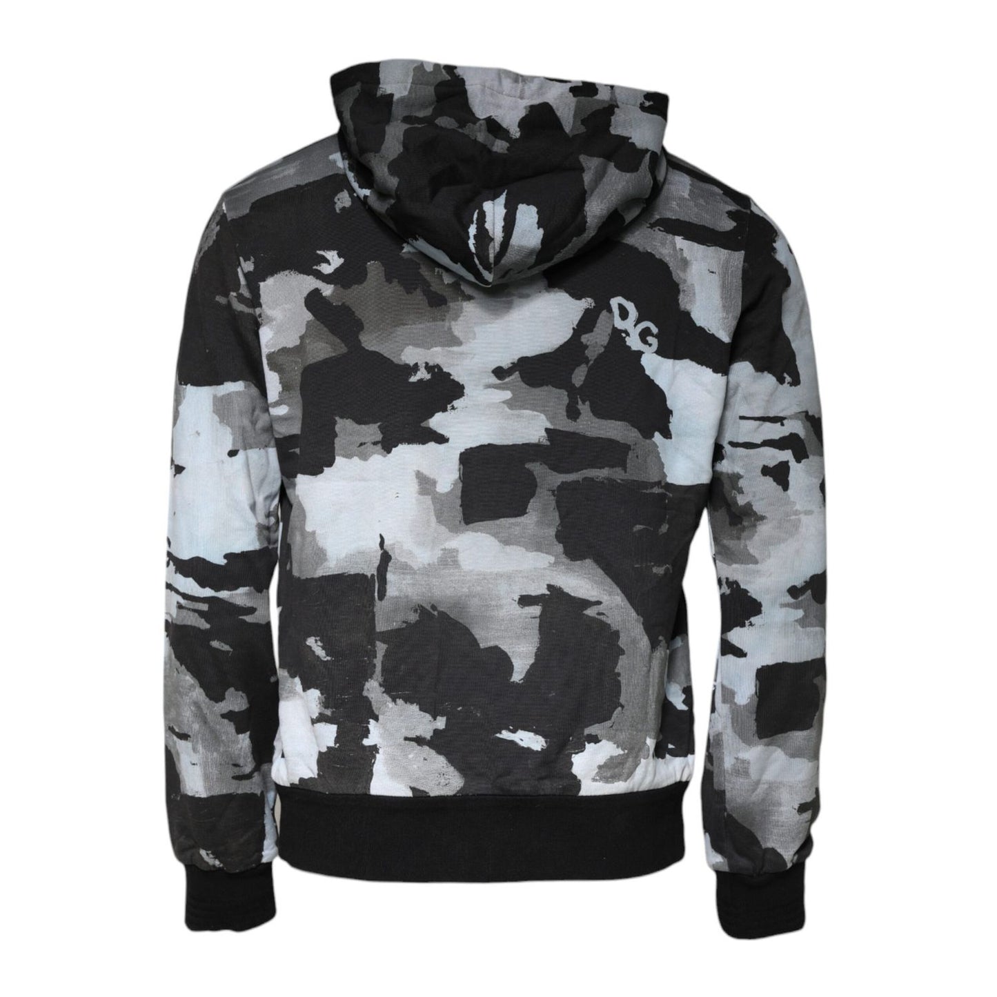 Dolce & Gabbana Multicolor Camouflage Men Hooded Sweater Dolce & Gabbana