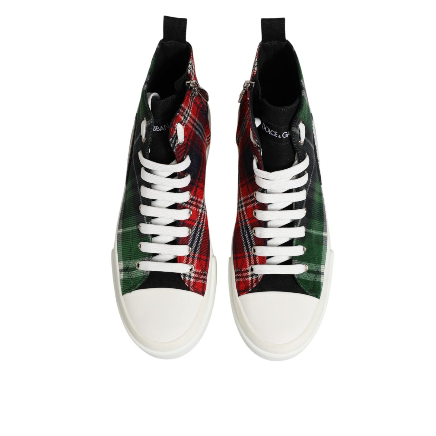 Dolce & Gabbana Multicolor Cotton High Top Men Sneakers Shoes Dolce & Gabbana