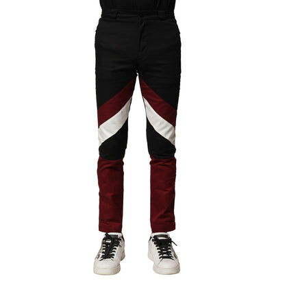 Dolce & Gabbana Multicolor Cotton Jogger Men Pants Dolce & Gabbana