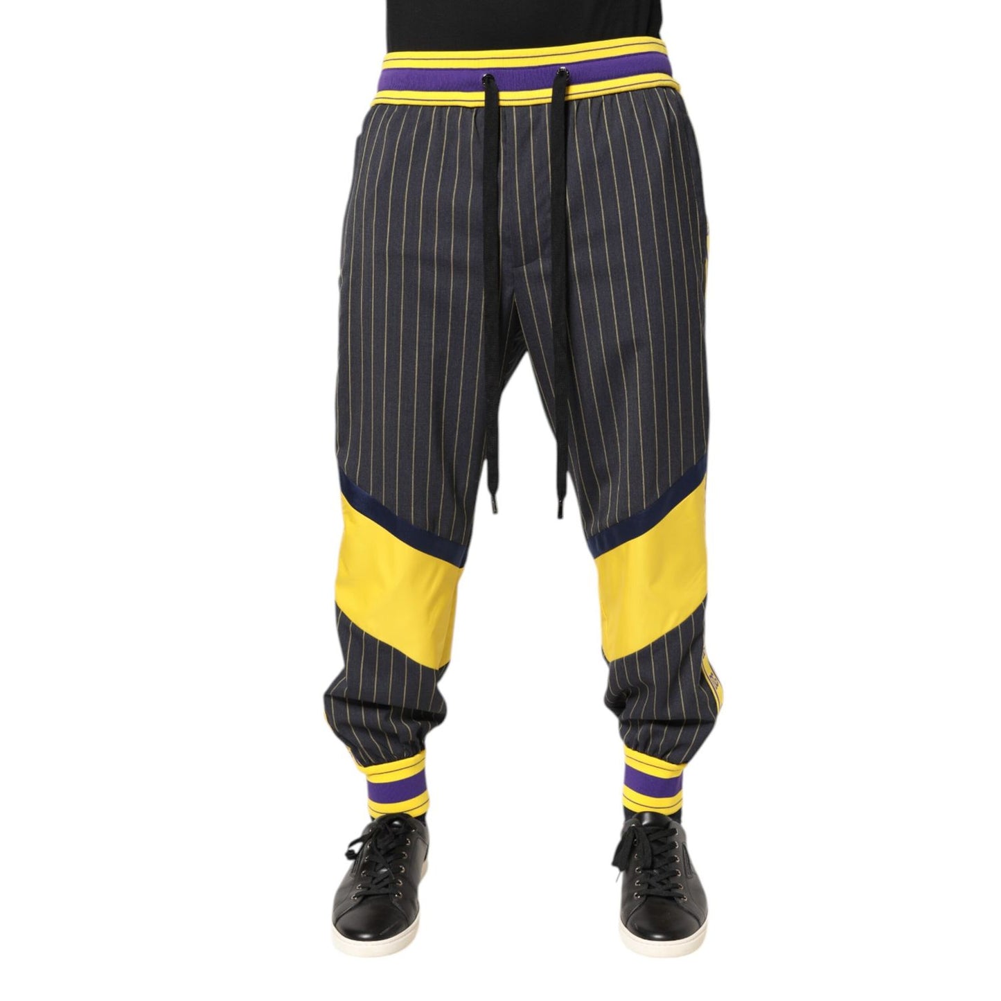 Dolce & Gabbana Multicolor Cotton Men Jogger Pants Dolce & Gabbana