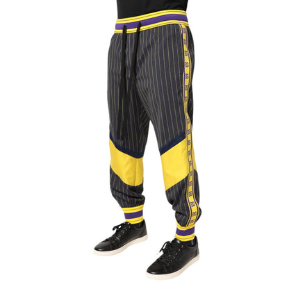 Dolce & Gabbana Multicolor Cotton Men Jogger Pants Dolce & Gabbana
