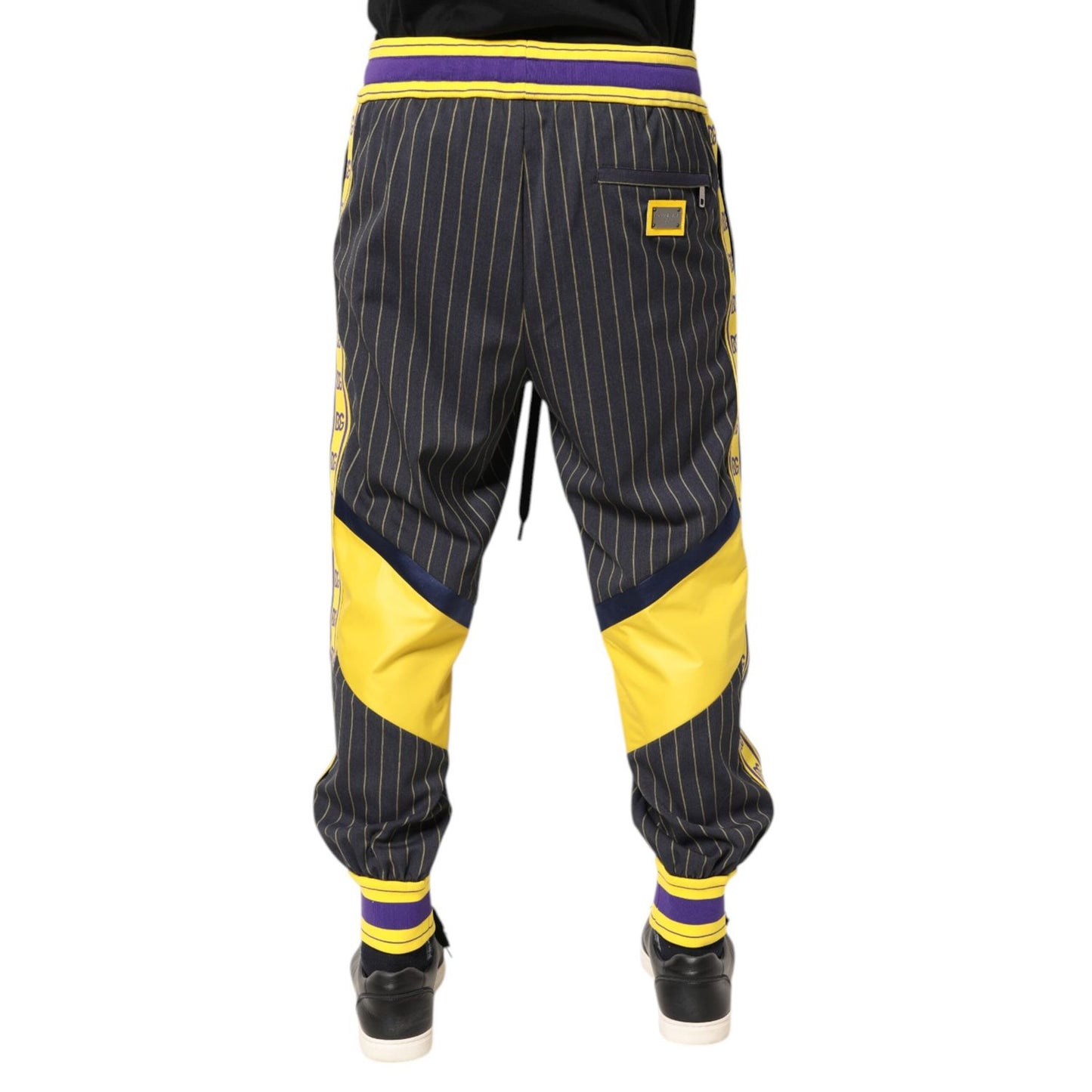 Dolce & Gabbana Multicolor Cotton Men Jogger Pants Dolce & Gabbana