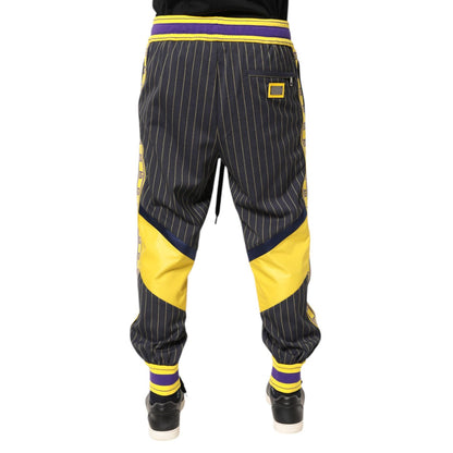 Dolce & Gabbana Multicolor Cotton Men Jogger Pants Dolce & Gabbana