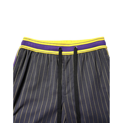 Dolce & Gabbana Multicolor Cotton Men Jogger Pants Dolce & Gabbana