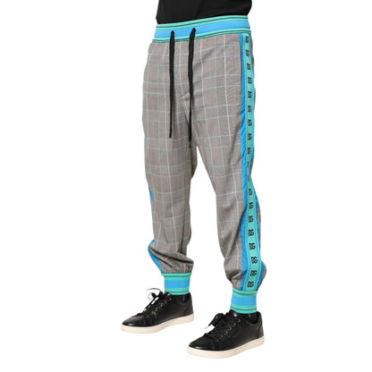 Dolce & Gabbana Multicolor Cotton Men Jogger Sweatpants Pants Dolce & Gabbana