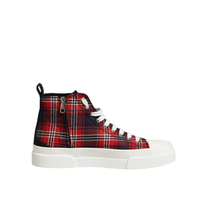 Dolce & Gabbana Multicolor DG Logo Men High Top Sneakers Shoes Dolce & Gabbana