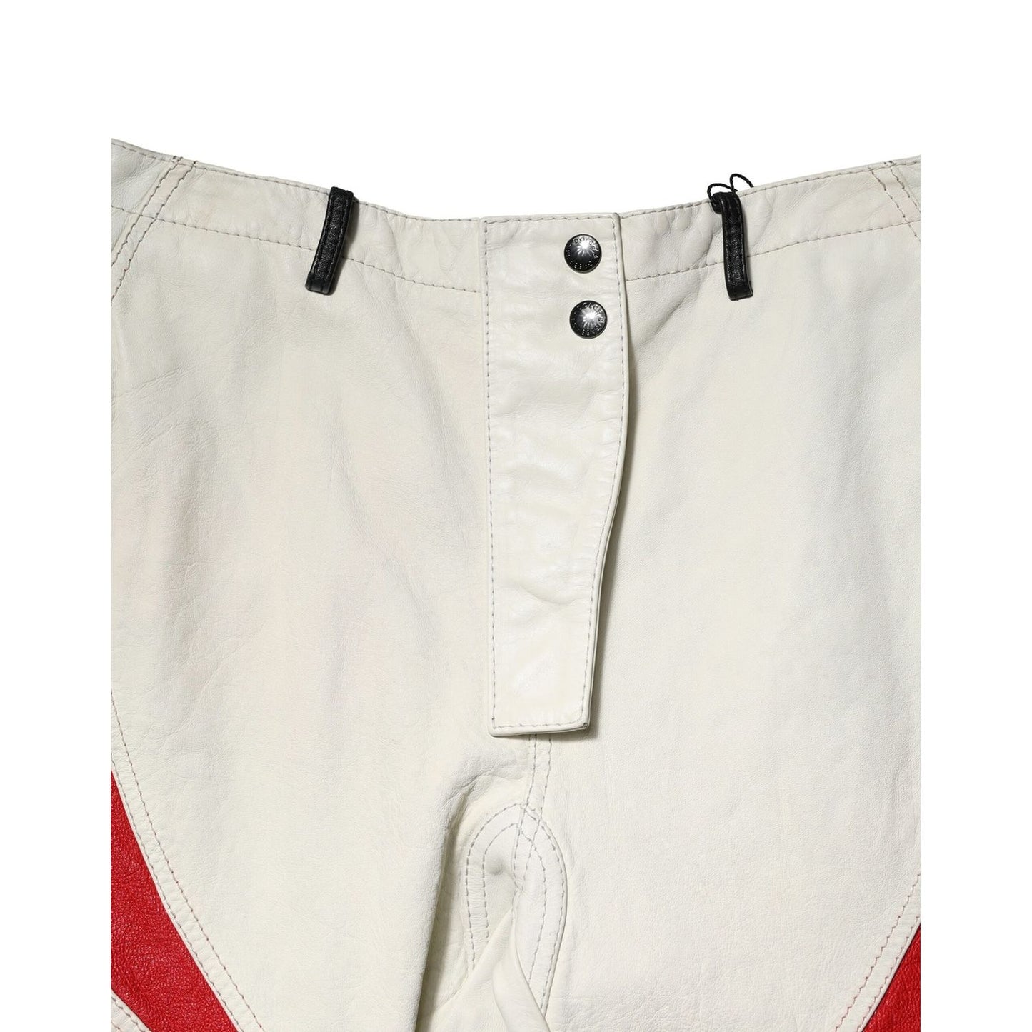 Dolce & Gabbana Multicolor Lambskin Tapered Men Pants Dolce & Gabbana
