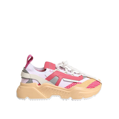 Dolce & Gabbana Multicolor Leather Daymaster Low Top Sneakers Shoes Dolce & Gabbana