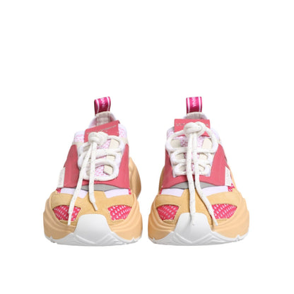 Dolce & Gabbana Multicolor Leather Daymaster Low Top Sneakers Shoes Dolce & Gabbana