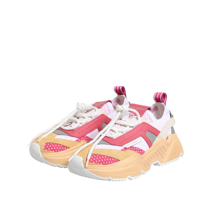 Dolce & Gabbana Multicolor Leather Daymaster Low Top Sneakers Shoes Dolce & Gabbana