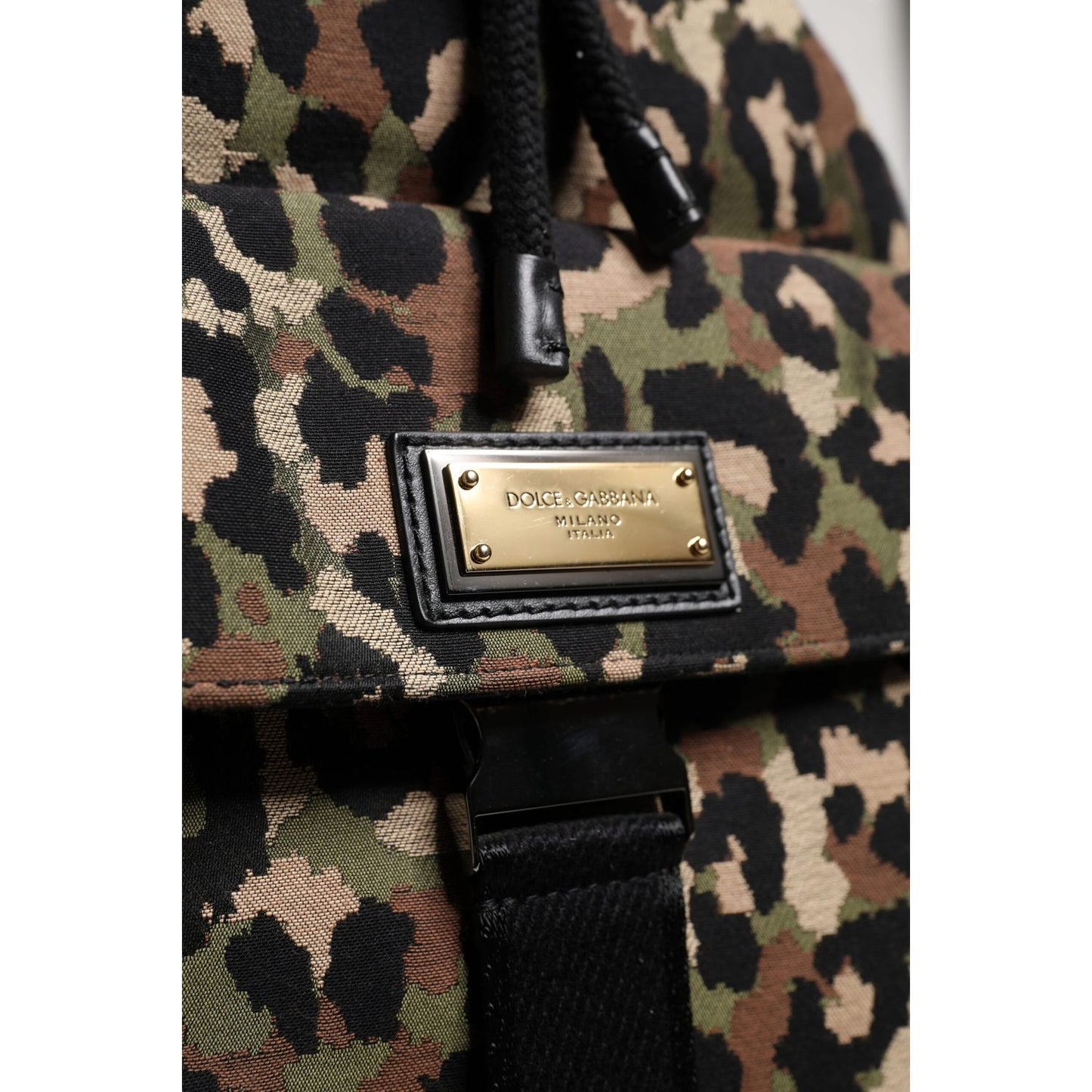 Dolce & Gabbana Multicolor Leopard Cotton Shoulder Bucket Bag Dolce & Gabbana