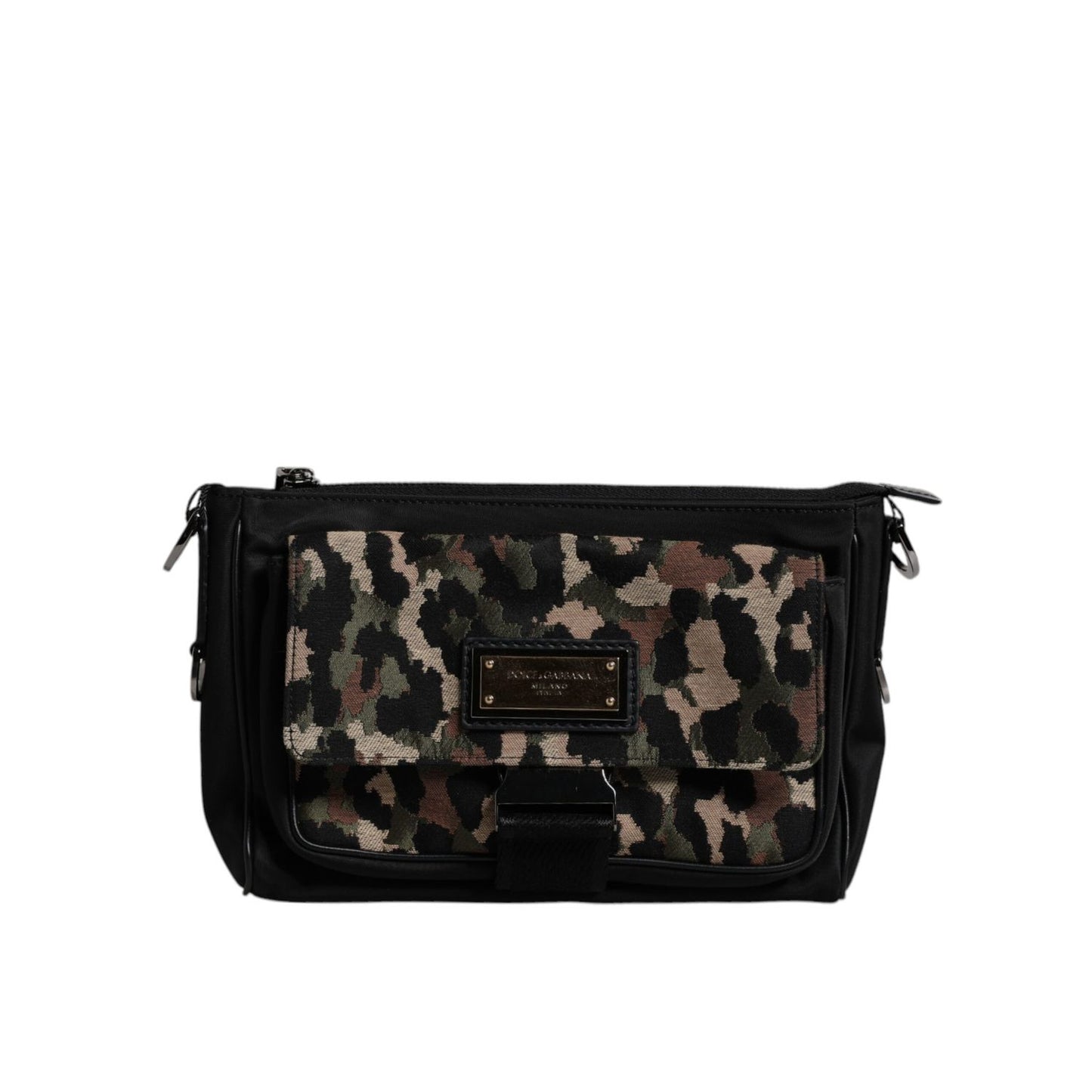 Dolce & Gabbana Multicolor Leopard Jacquard Crossbody Bag Dolce & Gabbana