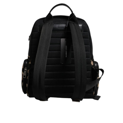 Dolce & Gabbana Multicolor Leopard Print DG Logo Plaque Men Backpack Bag Dolce & Gabbana