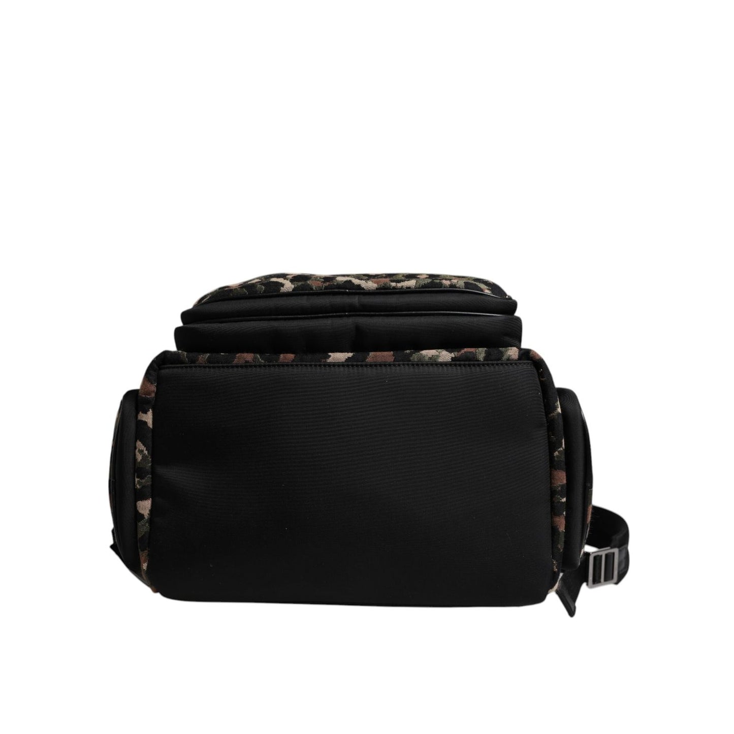 Dolce & Gabbana Multicolor Leopard Print DG Logo Plaque Men Backpack Bag Dolce & Gabbana