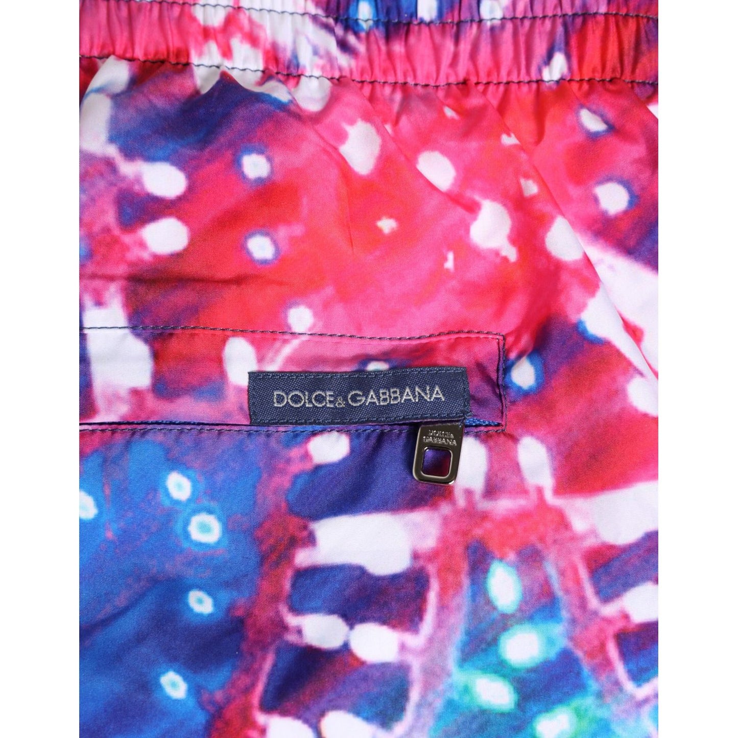 Dolce & Gabbana Multicolor Neon Print Polyester Shorts Swimwear Dolce & Gabbana