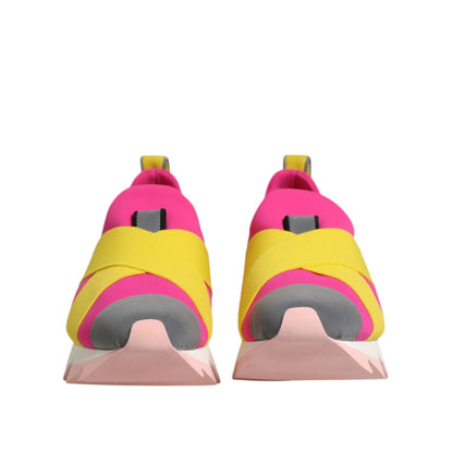 Dolce & Gabbana Multicolor Neoprene Elastic Ibiza Sneakers Shoes