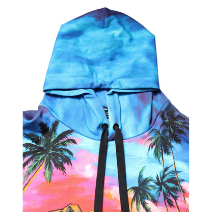 Dolce & Gabbana Multicolor Print Hooded Sweatshirt Sweater Dolce & Gabbana