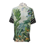 Dolce & Gabbana Multicolor Printed Silk Collared Shirt Top