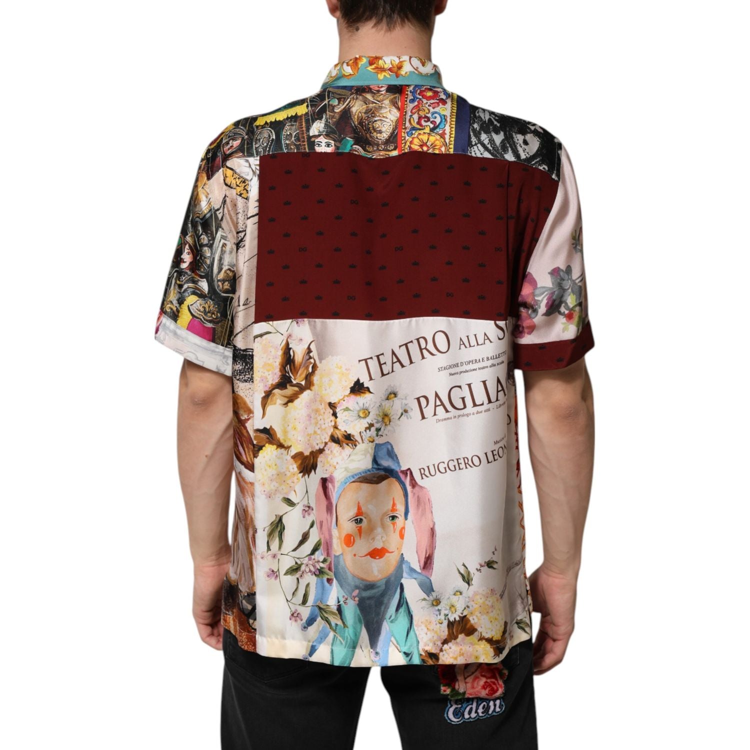 Dolce & Gabbana Multicolor Shell Print Hawaii Casual Shirt