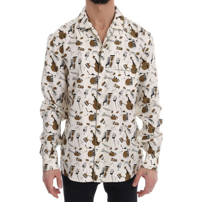 Dolce & Gabbana Multicolor Silk Pattern Shirt Dolce & Gabbana