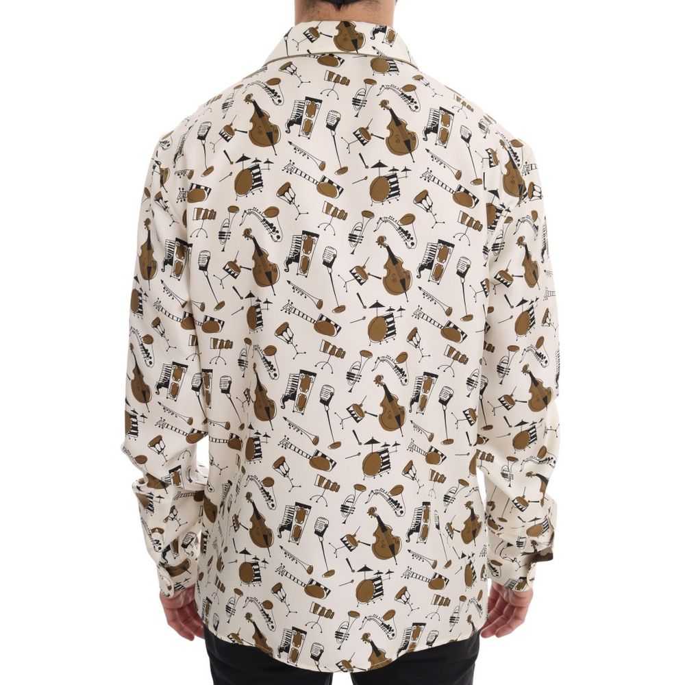 Dolce & Gabbana Multicolor Silk Pattern Shirt Dolce & Gabbana