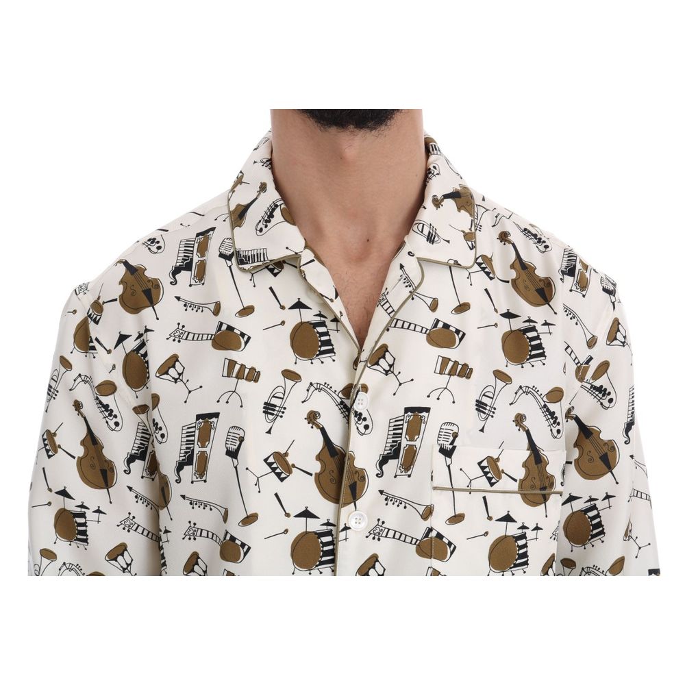 Dolce & Gabbana Multicolor Silk Pattern Shirt Dolce & Gabbana