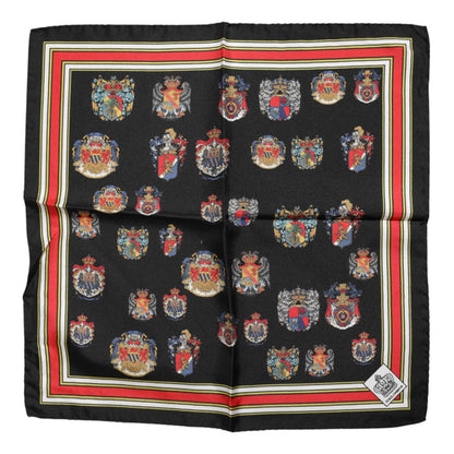 Dolce & Gabbana Multicolor Silk Square Men Foulard Scarf Dolce & Gabbana