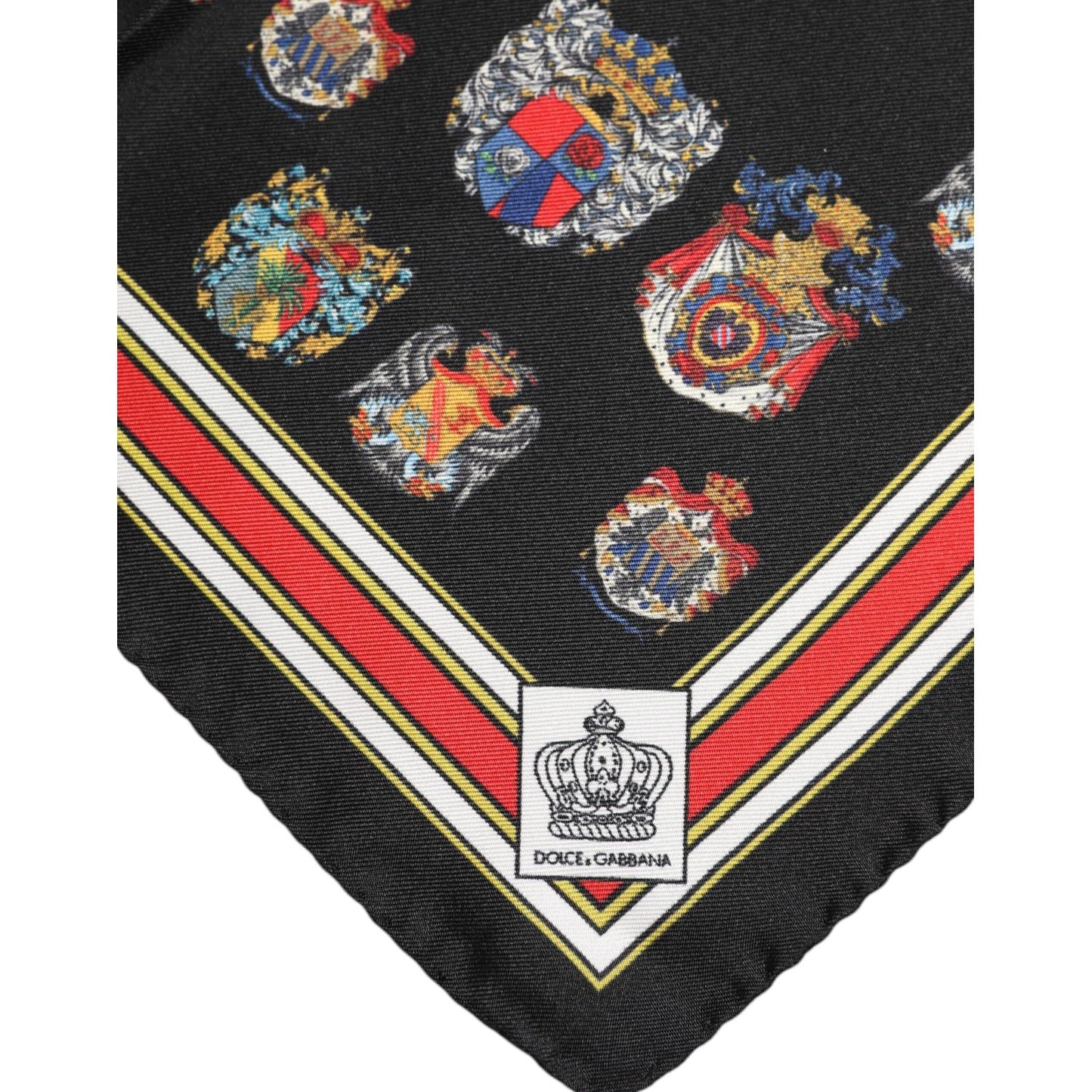 Dolce & Gabbana Multicolor Silk Square Men Foulard Scarf Dolce & Gabbana