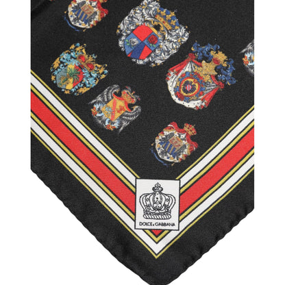 Dolce & Gabbana Multicolor Silk Square Men Foulard Scarf Dolce & Gabbana